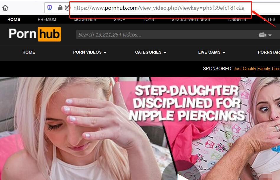 Copy the video url